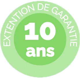 Badge extension de garantie 10 ans